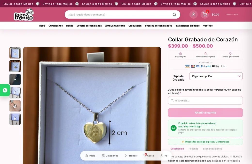 Bien Bonito: la ficha de cada producto