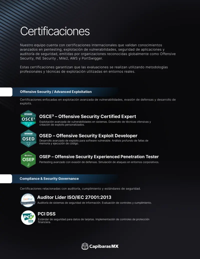 Presentación de servicio, página 5