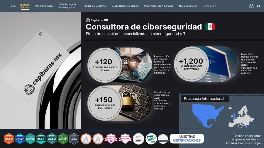 Perfil de empresa, página 2