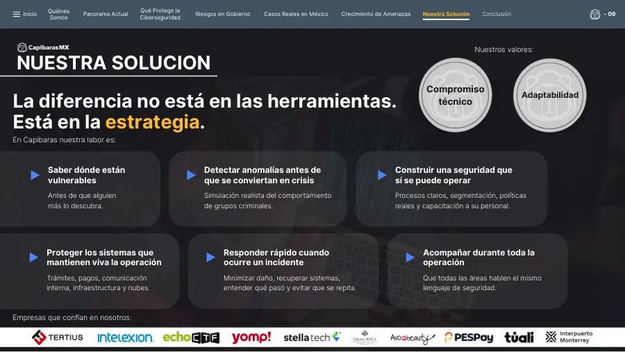Perfil de empresa, página 9