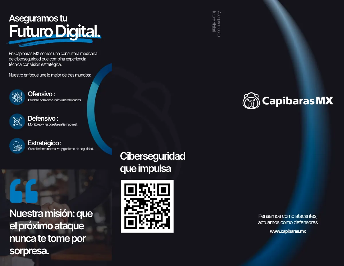 Tríptico de CapibarasMX para el evento