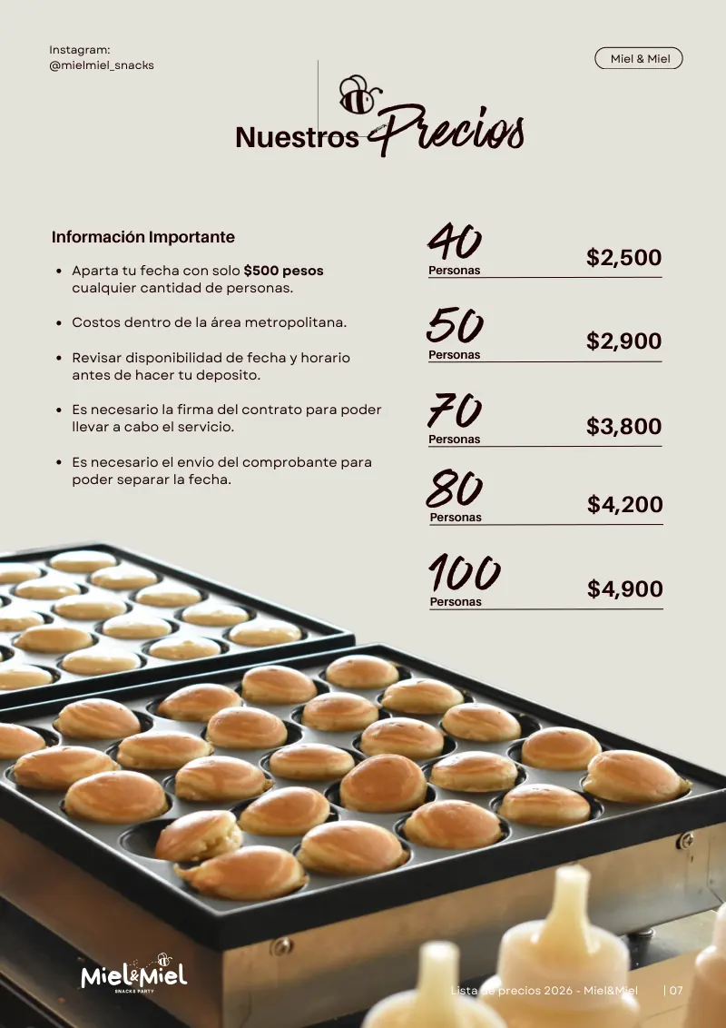 Lista de precios, página 7