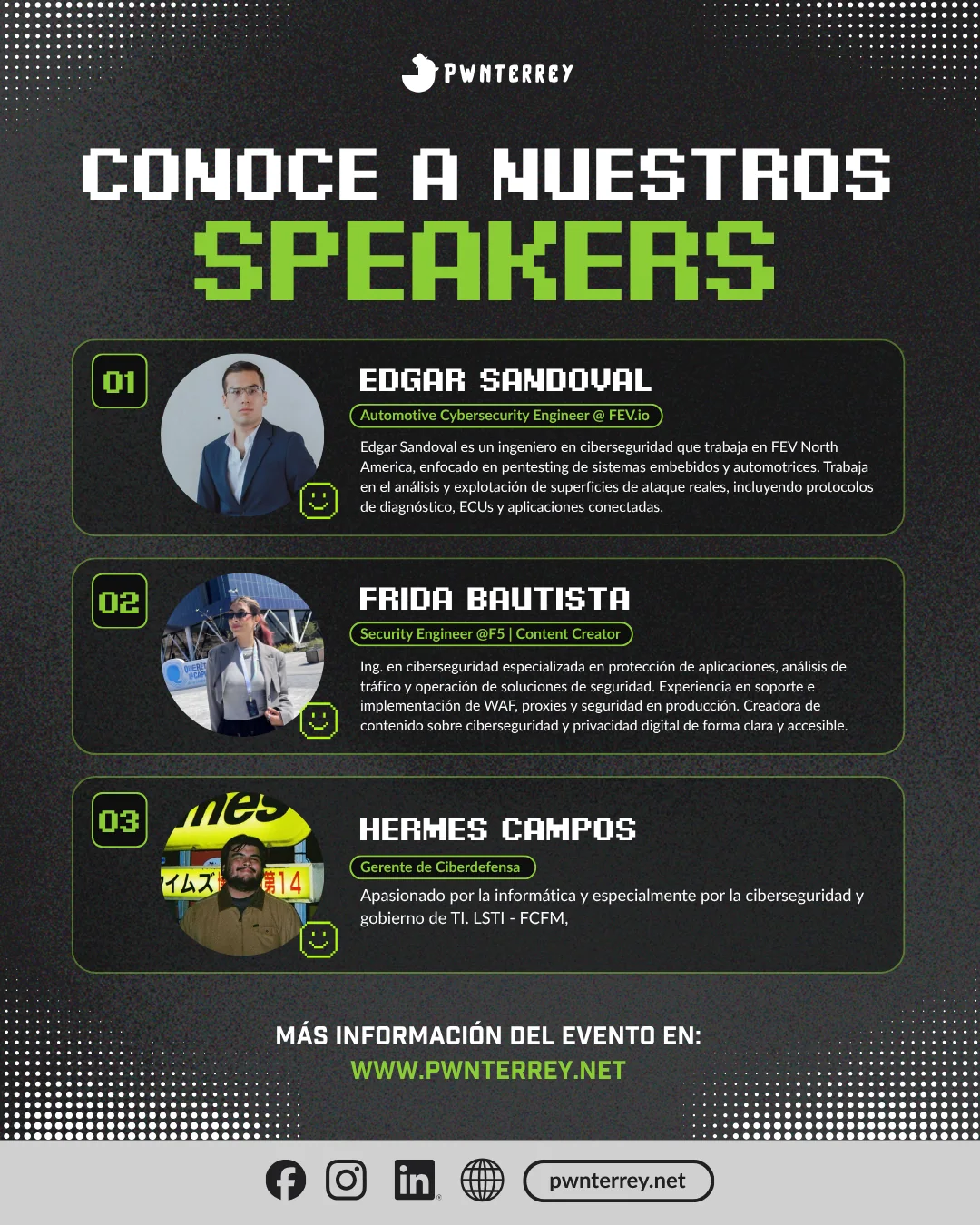 Publicación para presentar speakers